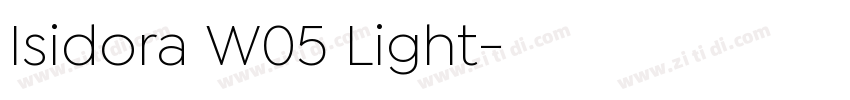 Isidora W05 Light字体转换